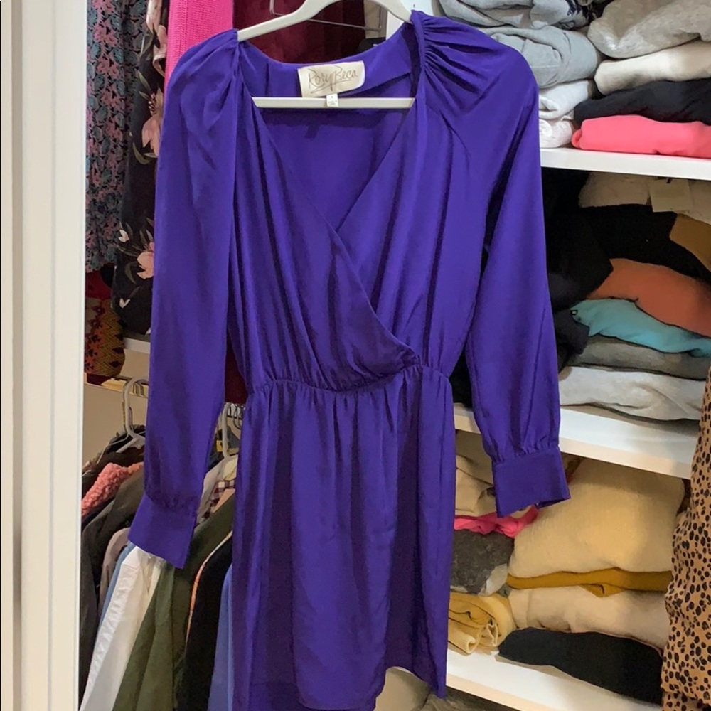 Rory Beca purple silk dress